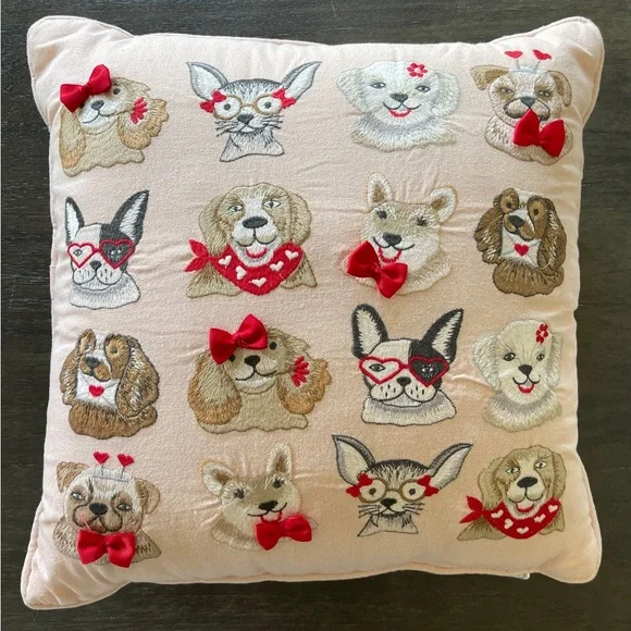 Puppy Dog Pink Accent Pillow New With Tag - Picture 1 of 4